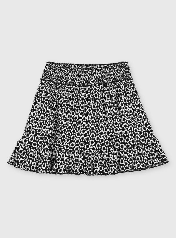 Mono Crinkle Floral Skort - 3 years